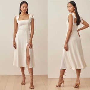 Reformation Twilight Dress in Ivory 8 NWT